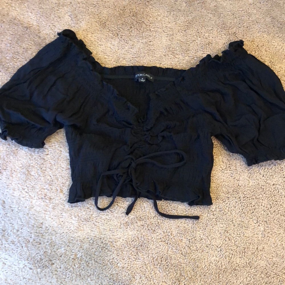 NEVER WORN Cotton Candy la black rouge crop top
